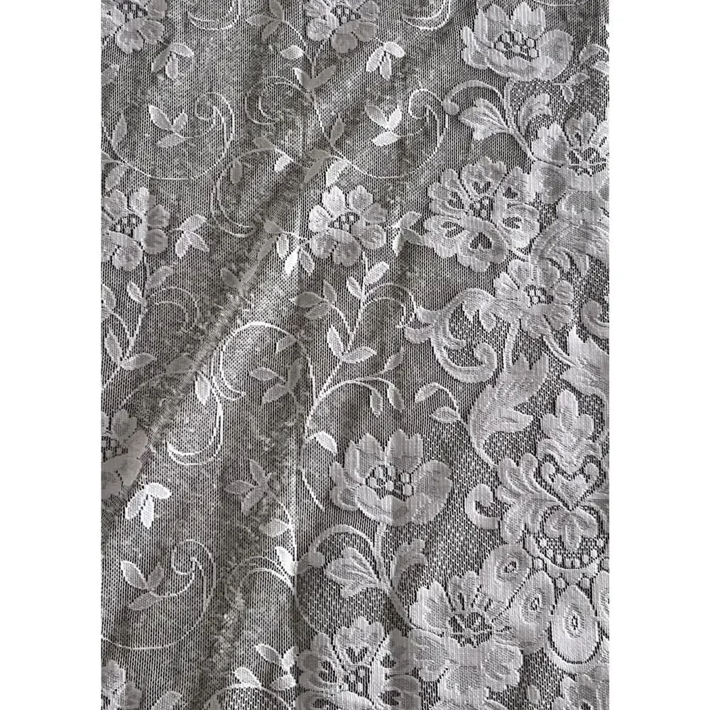 JCP Home Shari Mauve Pink Lace Floral Curtain Swag Valance Set 82